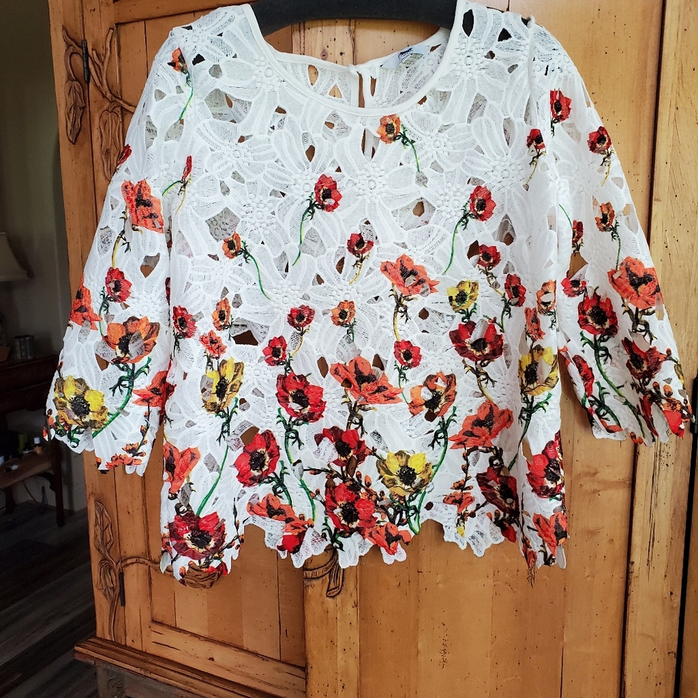 Beautifully embroidered blouse  size 12